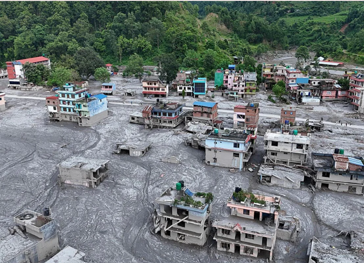 নেপালের ত্রিশুলিতে বন্যায় ধ্বংস ২৫০০ ভবন