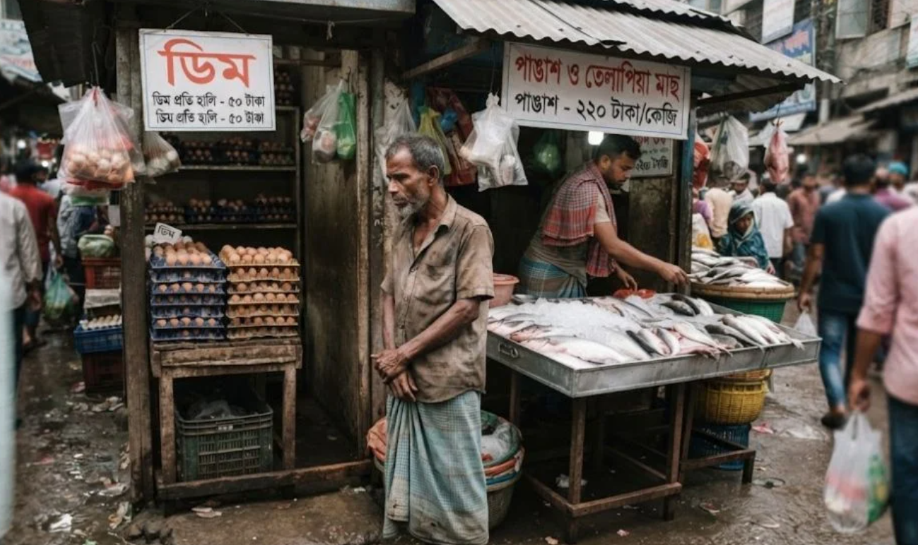 দ্রব্যমূল্যের ঊর্ধ্বমুখী – গরীবের পাত থেকে উধাও হয়ে যাচ্ছে ডিম-পাঙ্গাসও