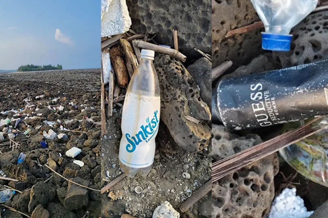 সেন্টমার্টিনে ভেসে এলো মিয়ানমার-থাইল্যান্ডের প্লাস্টিক বর্জ্য