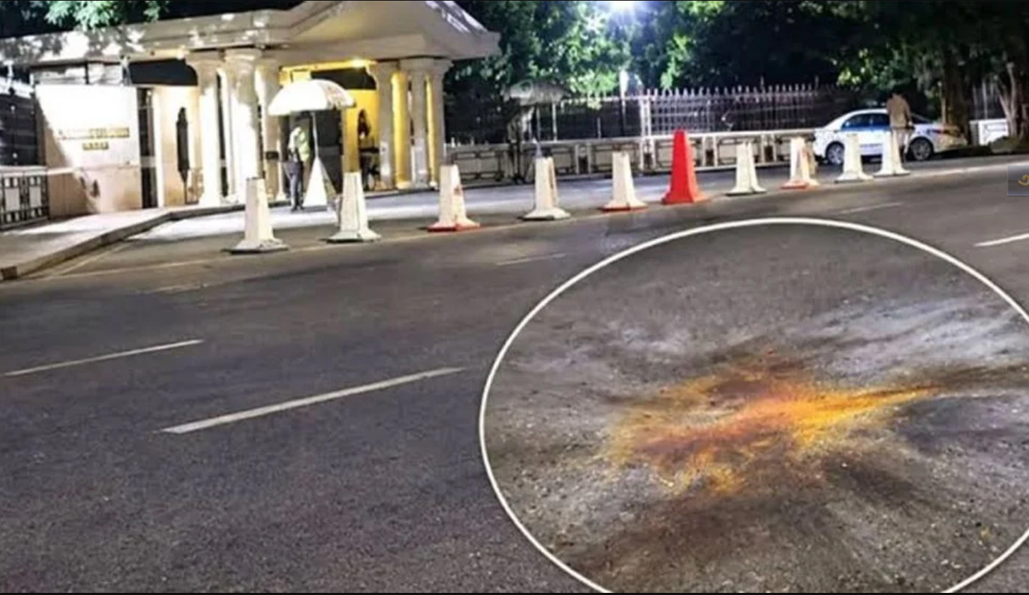 প্রধানমন্ত্রীর কার্যালয়ের সামনে মধ্যরাতে ককটেল বিস্ফোরণ